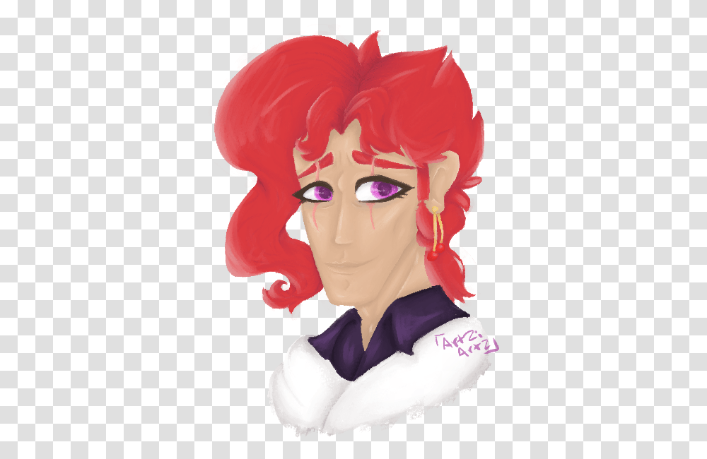 Kakyoin Hashtag Illustration, Art, Face, Person, Graphics Transparent Png