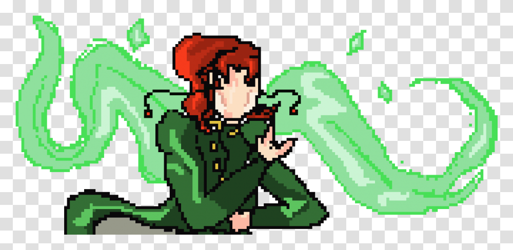 Kakyoin Pixel Cartoon, Graphics, Elf, Recycling Symbol, Gemstone Transparent Png