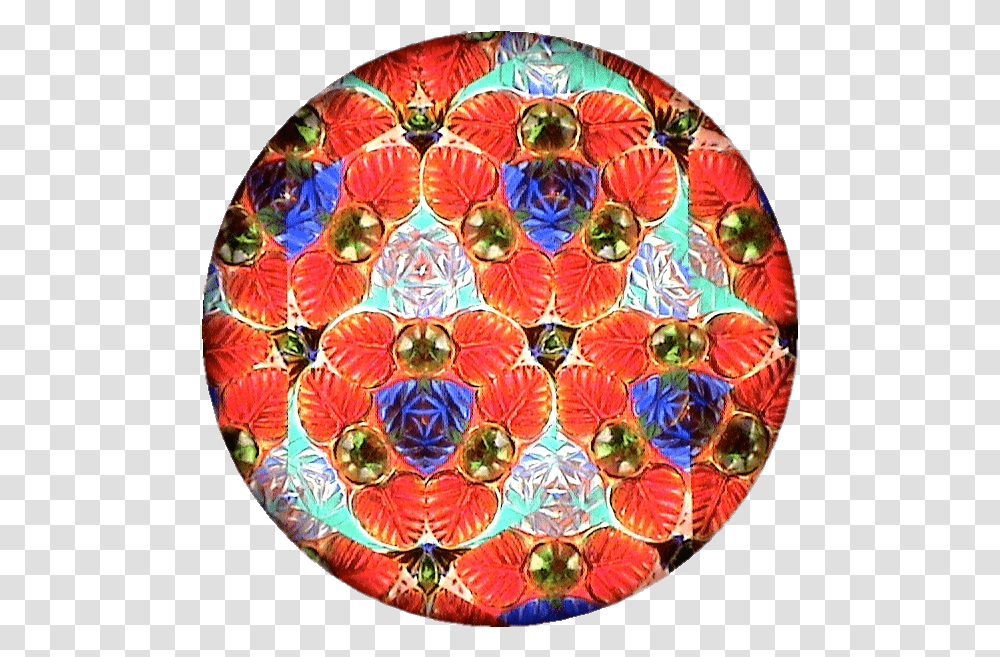 Kaleidoscope Red Leaves Stickpng Circle, Art, Rug, Stained Glass, Pattern Transparent Png