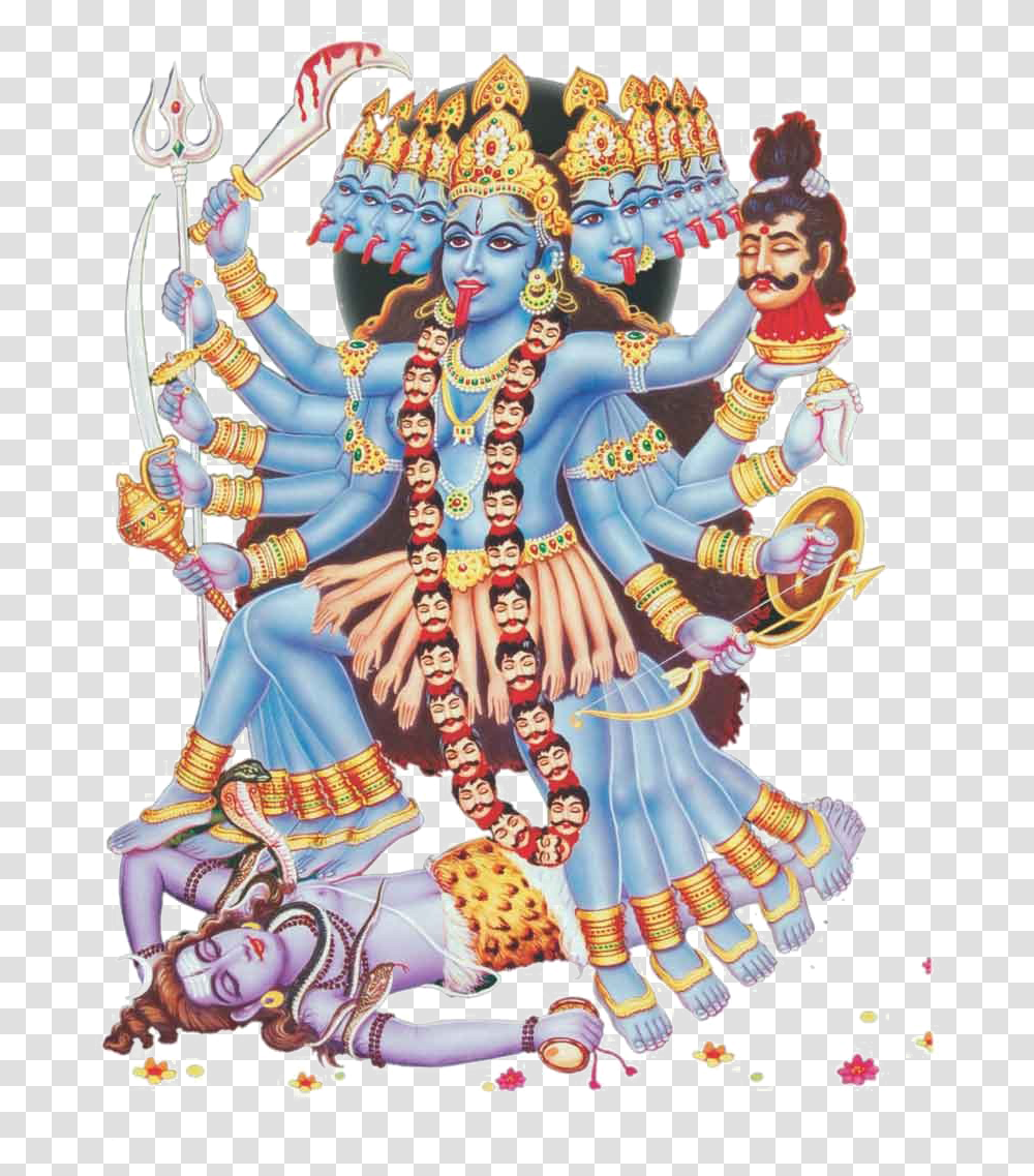 Kali Mata Image Background, Collage, Poster, Advertisement, Person Transparent Png