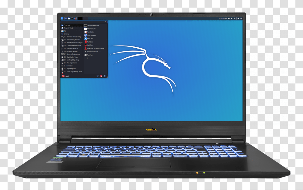 Kali Notebook Laptop, Pc, Computer, Electronics, Computer Keyboard Transparent Png