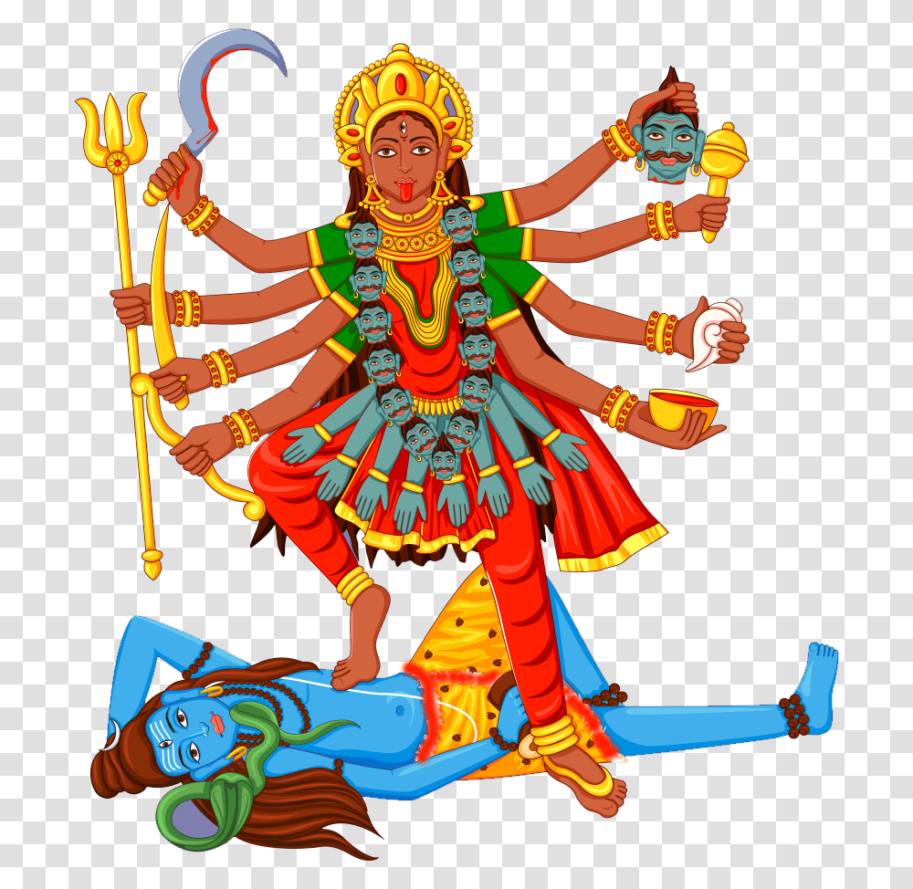 Kali, Person, Weapon, Emblem Transparent Png