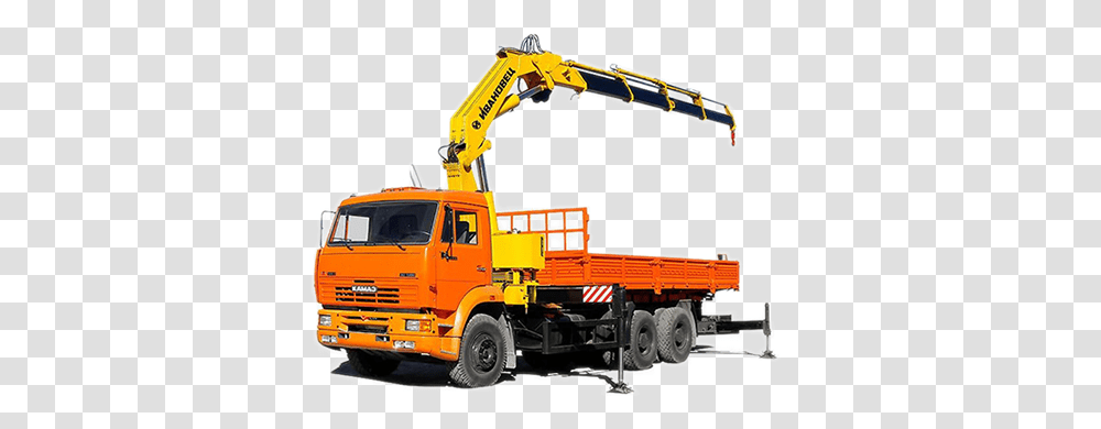 Kamaz, Car, Construction Crane, Transportation, Vehicle Transparent Png