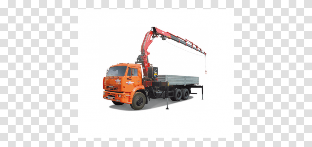 Kamaz, Car, Construction Crane, Truck, Vehicle Transparent Png