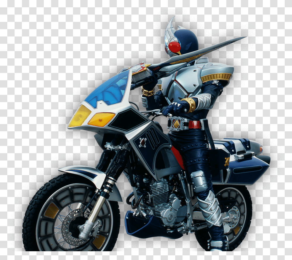 Kamen Rider Blade Blue Spader Download Kamen Rider Blade Blue Spader, Motorcycle, Vehicle, Transportation, Wheel Transparent Png