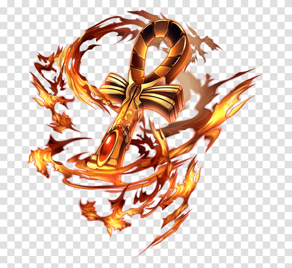 Kamihime Project Wikia Fire Ankh, Dragon, Flame Transparent Png