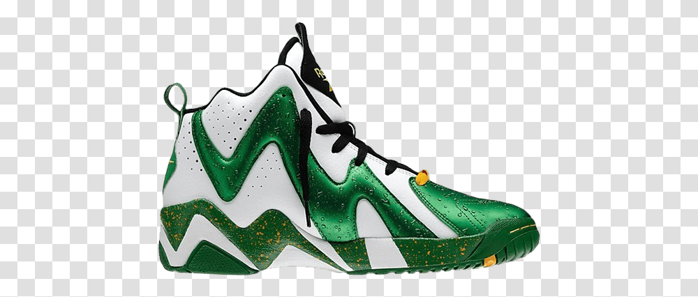 Kamikaze 2 'seattle Supersonics' Reebok V47579 Goat Basketball Shoe, Clothing, Apparel, Footwear, Sneaker Transparent Png