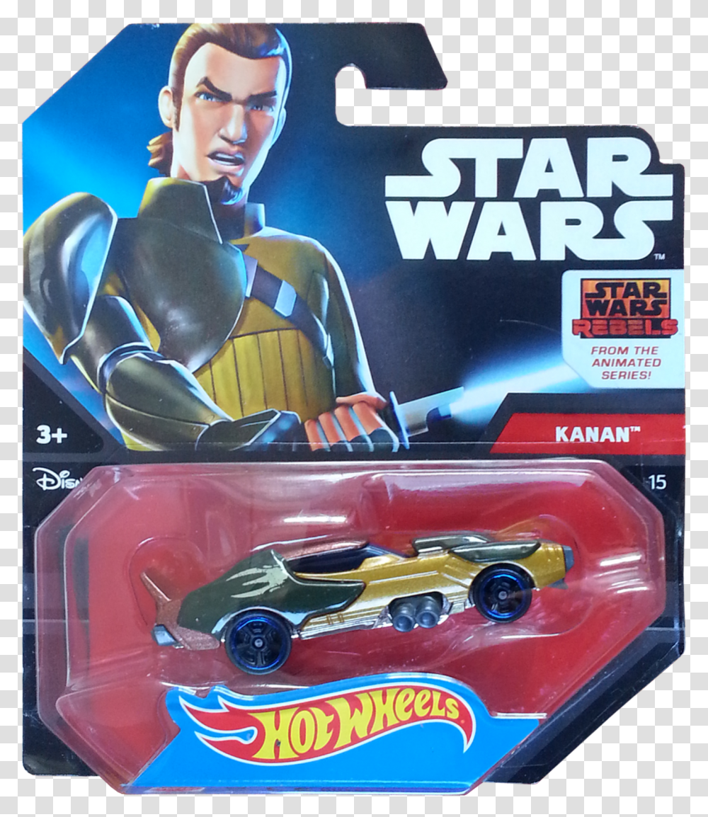 Kanan Package Front Hot Wheels Star Wars Carships, Machine, Vehicle, Transportation, Automobile Transparent Png