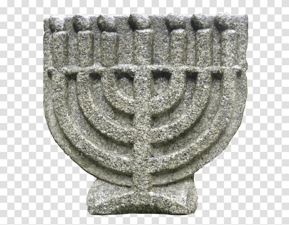 Kandil Siebenarmig Patung Menorah Agama Yudaisme Judaism, Armor, Cross, Rug Transparent Png