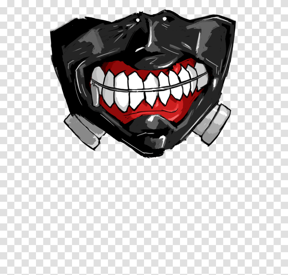 Kaneki Mask Image, Helmet, Apparel, Teeth Transparent Png