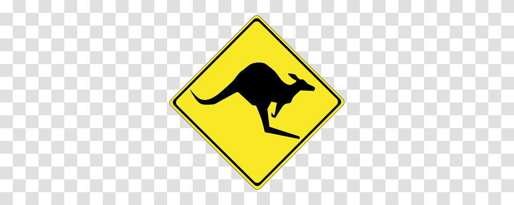 Kangaroo Transport, Sign, Road Sign Transparent Png