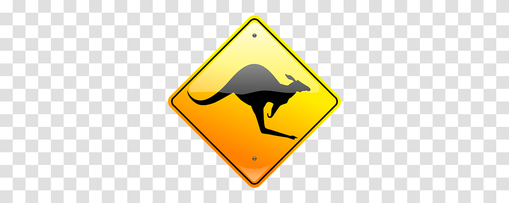 Kangaroo Transport, Road Sign Transparent Png