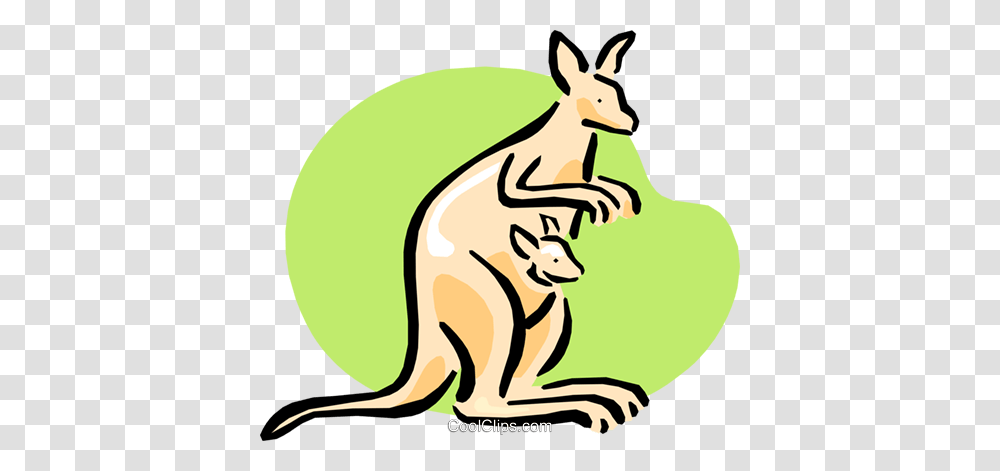 Kangaroo And Joey Royalty Free Vector Clip Art Illustration, Mammal, Animal, Wallaby Transparent Png