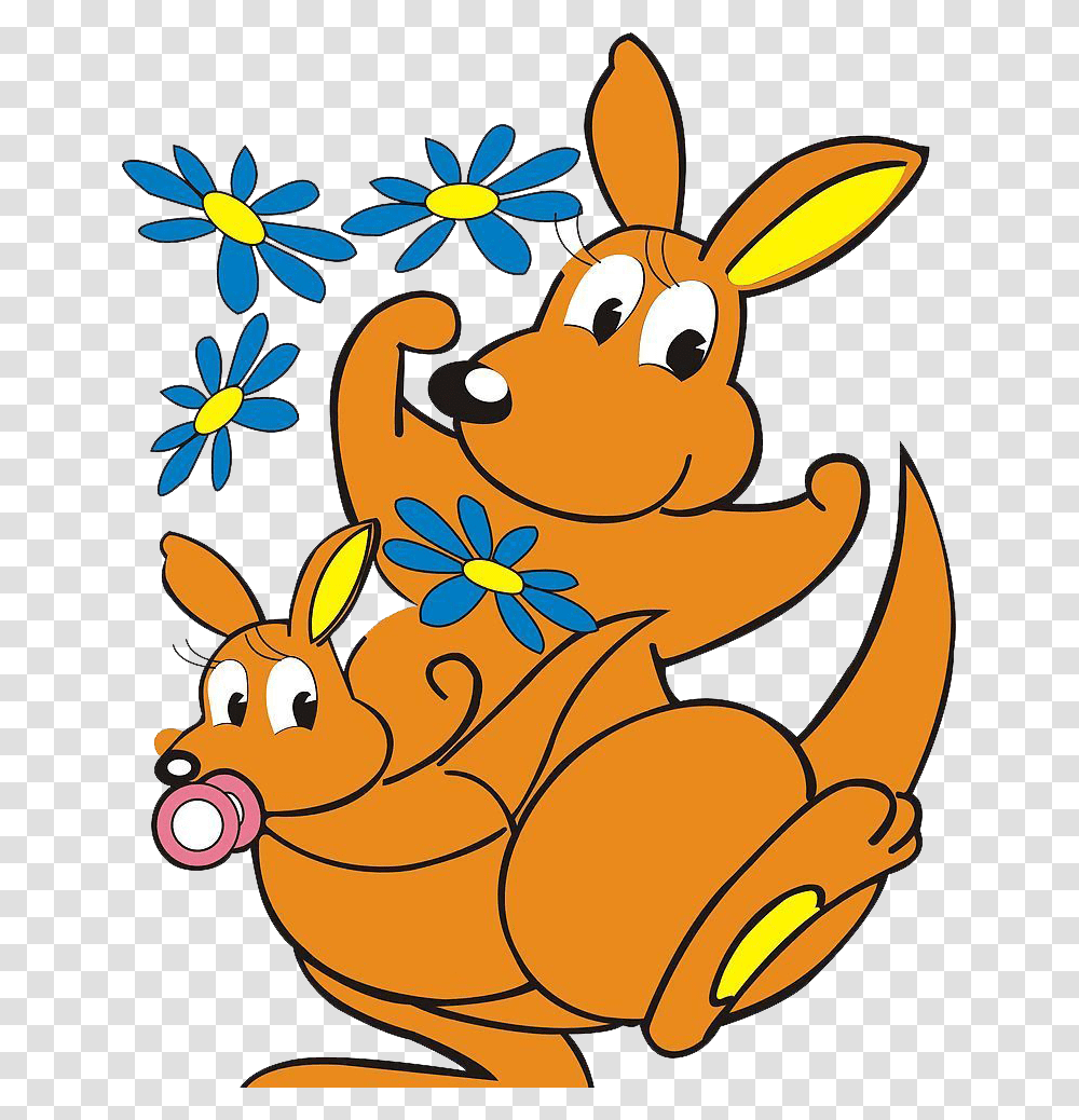 Kangaroo Cartoon Clip Art, Animal, Food, Mammal Transparent Png