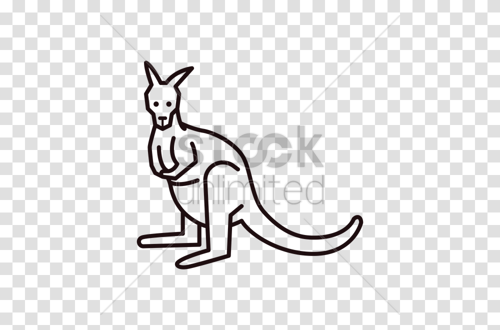 Kangaroo Clip Art Full Sketch Of Kangroo, Bow, Duel, Arrow Transparent Png