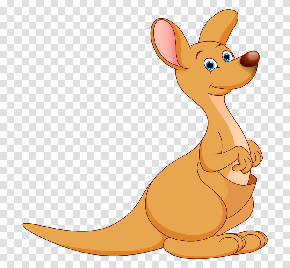 Kangaroo Clipart Background Cartoon Kangaroo Background, Animal, Mammal, Wallaby, Wildlife Transparent Png