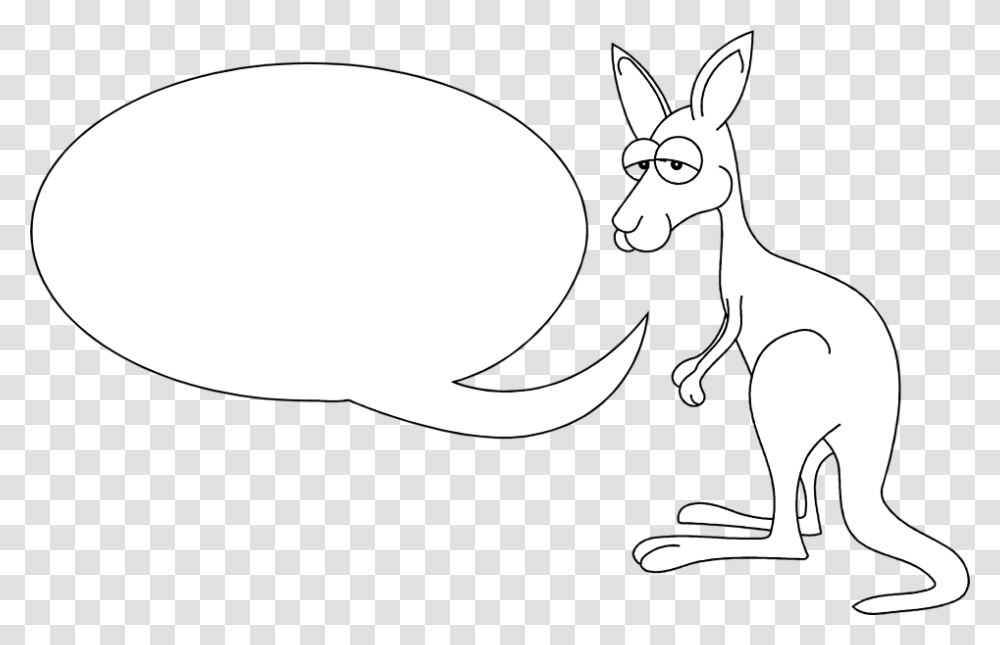 Kangaroo Clipart Kangaroo, Mammal, Animal, Wallaby, Stencil Transparent Png