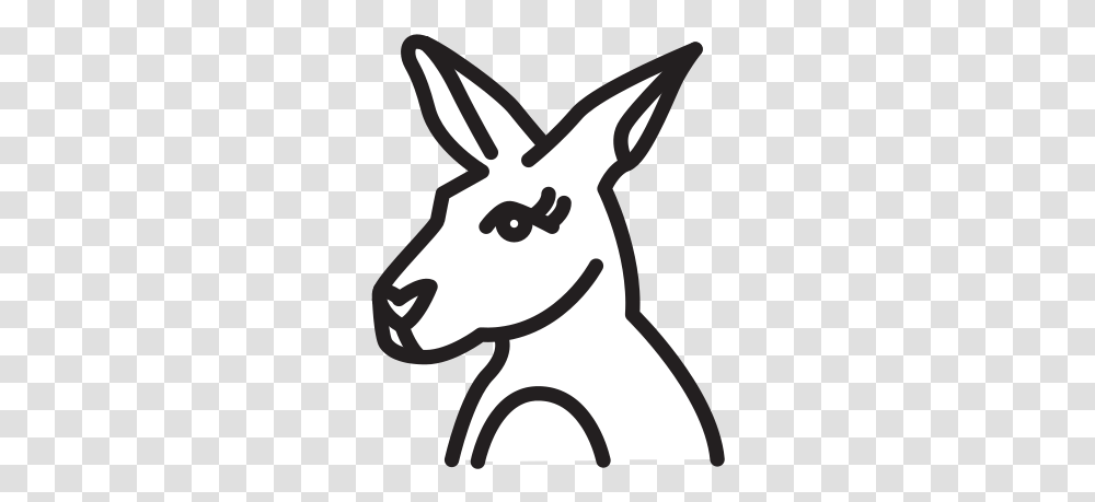 Kangaroo Free Icon Of Selman Icons Sketch, Mammal, Animal, Stencil, Aardvark Transparent Png
