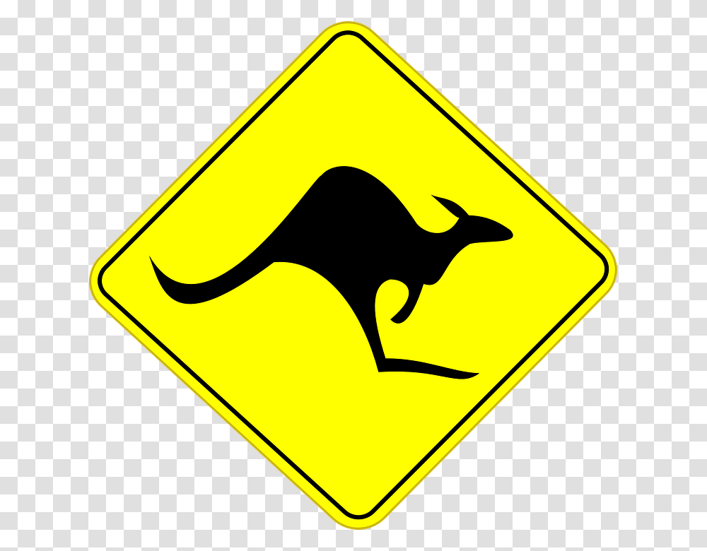 Kangaroo Road Sign Australia Transparent Png