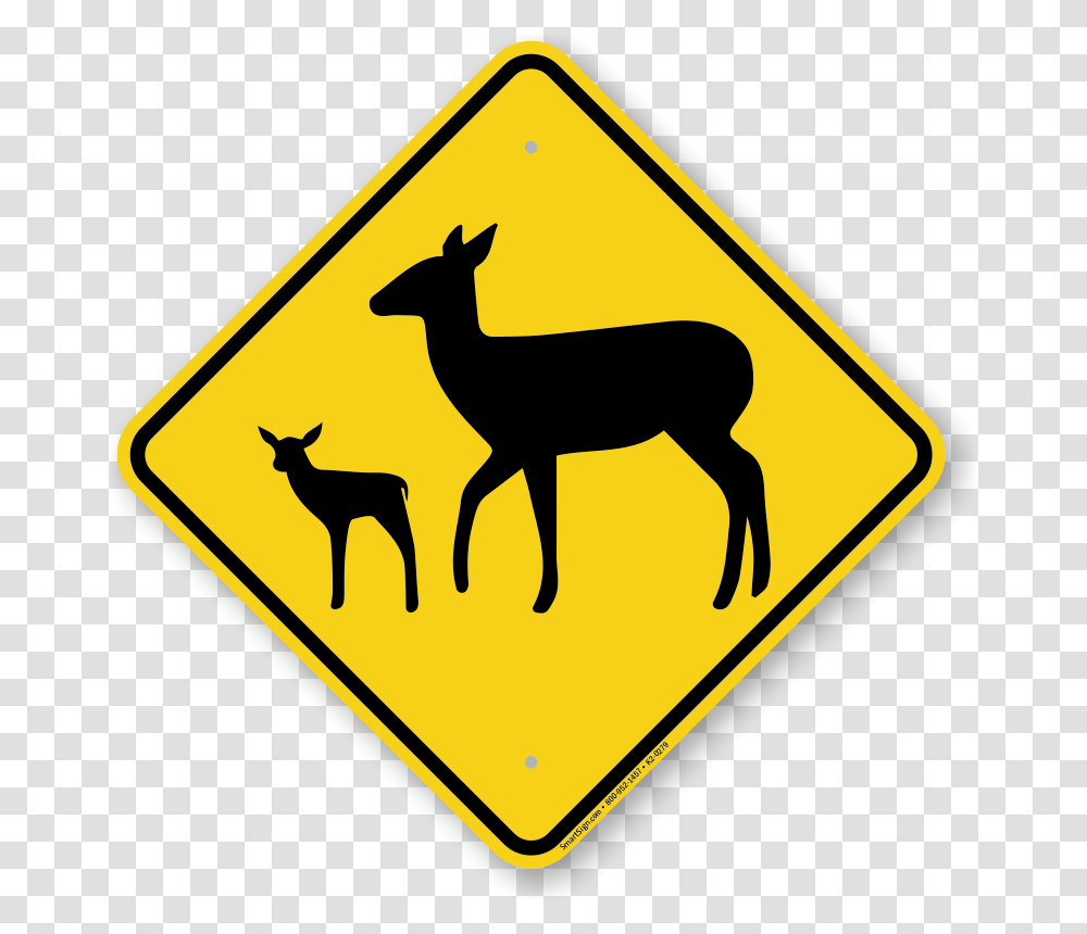 Kangaroo Road Sign, Antelope, Wildlife, Mammal Transparent Png