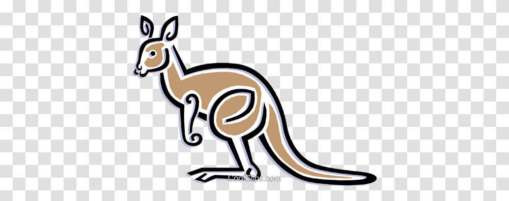 Kangaroo Royalty Free Vector Clip Art Illustration, Mammal, Animal, Wallaby, Zebra Transparent Png