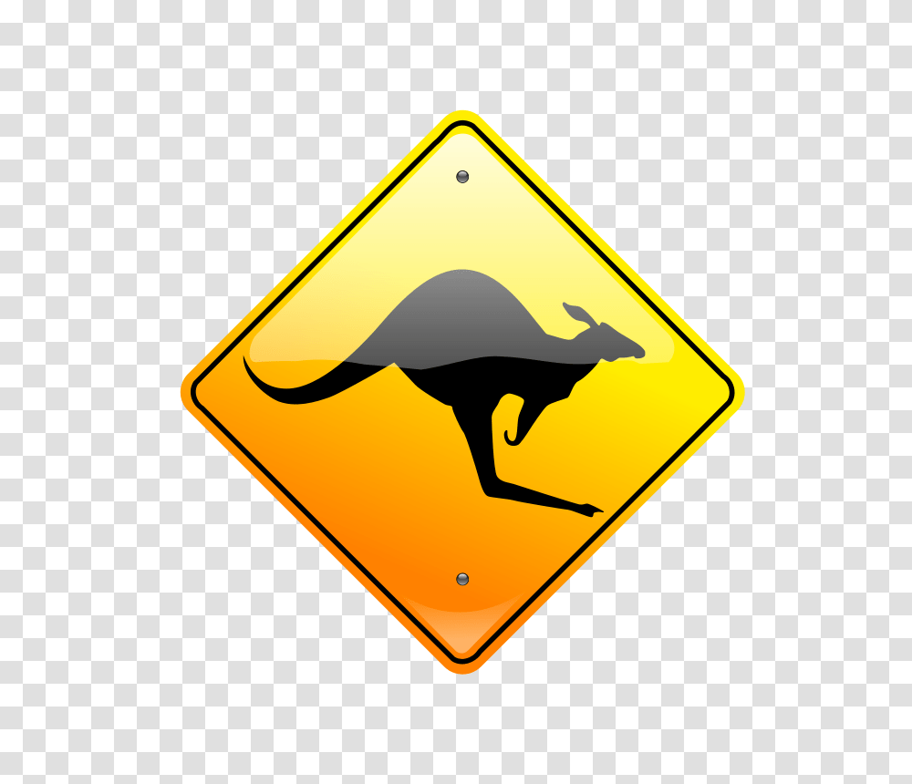 Kangaroo Sign, Transport, Road Sign, Animal Transparent Png