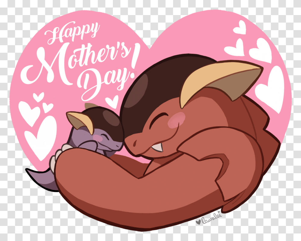 Kangaskhan Happy Mothers Day, Sweets, Food, Confectionery, Heart Transparent Png