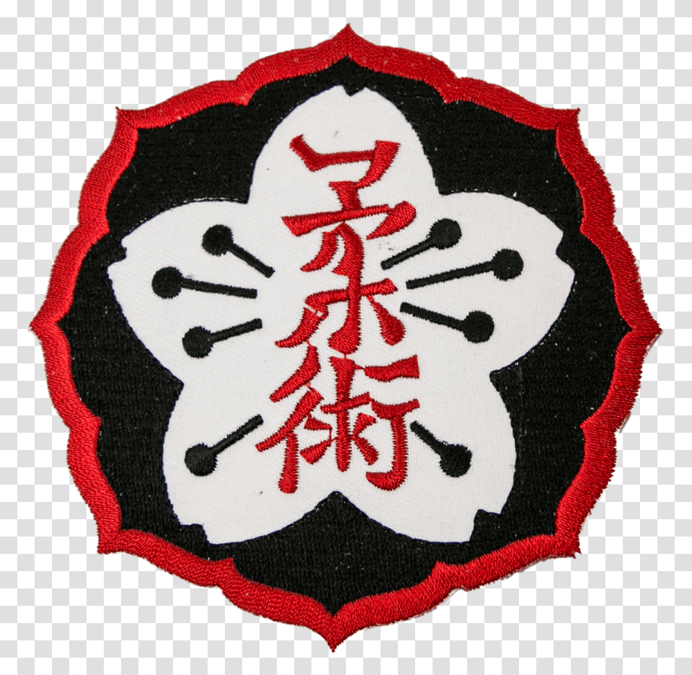 Kanji Flower Patch 4 Ju Jitsu Patch, Label, Text, Rug, Logo Transparent Png