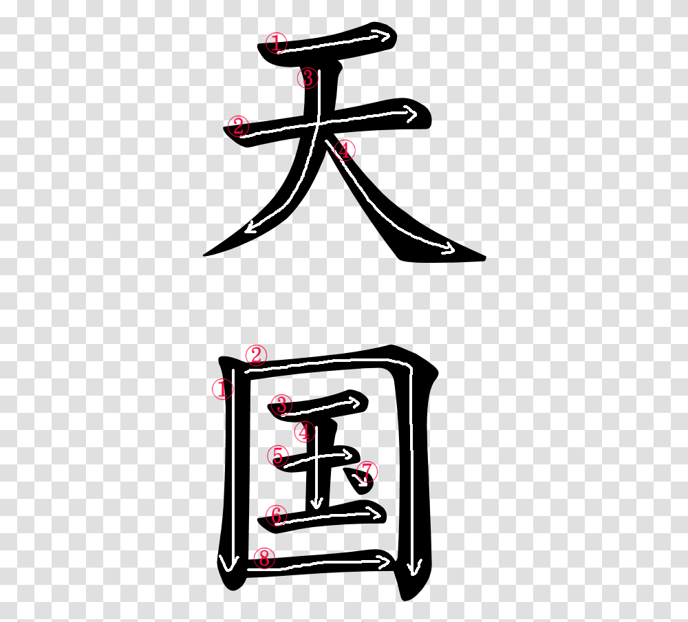 Kanji Writing Order For, Bow, Number Transparent Png