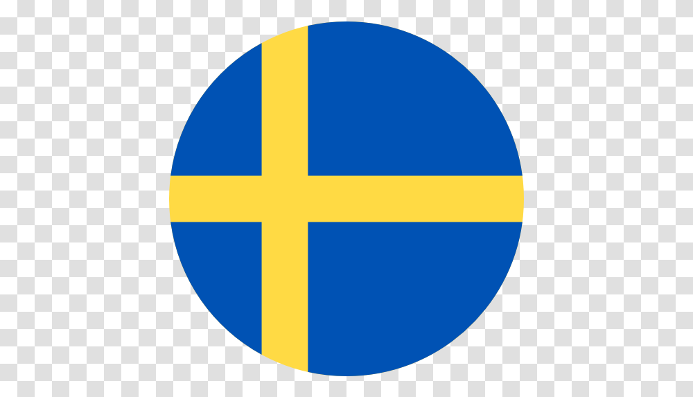 Kannaway Swedish Flag Round Icon, Symbol, Sign, Balloon, Road Sign Transparent Png