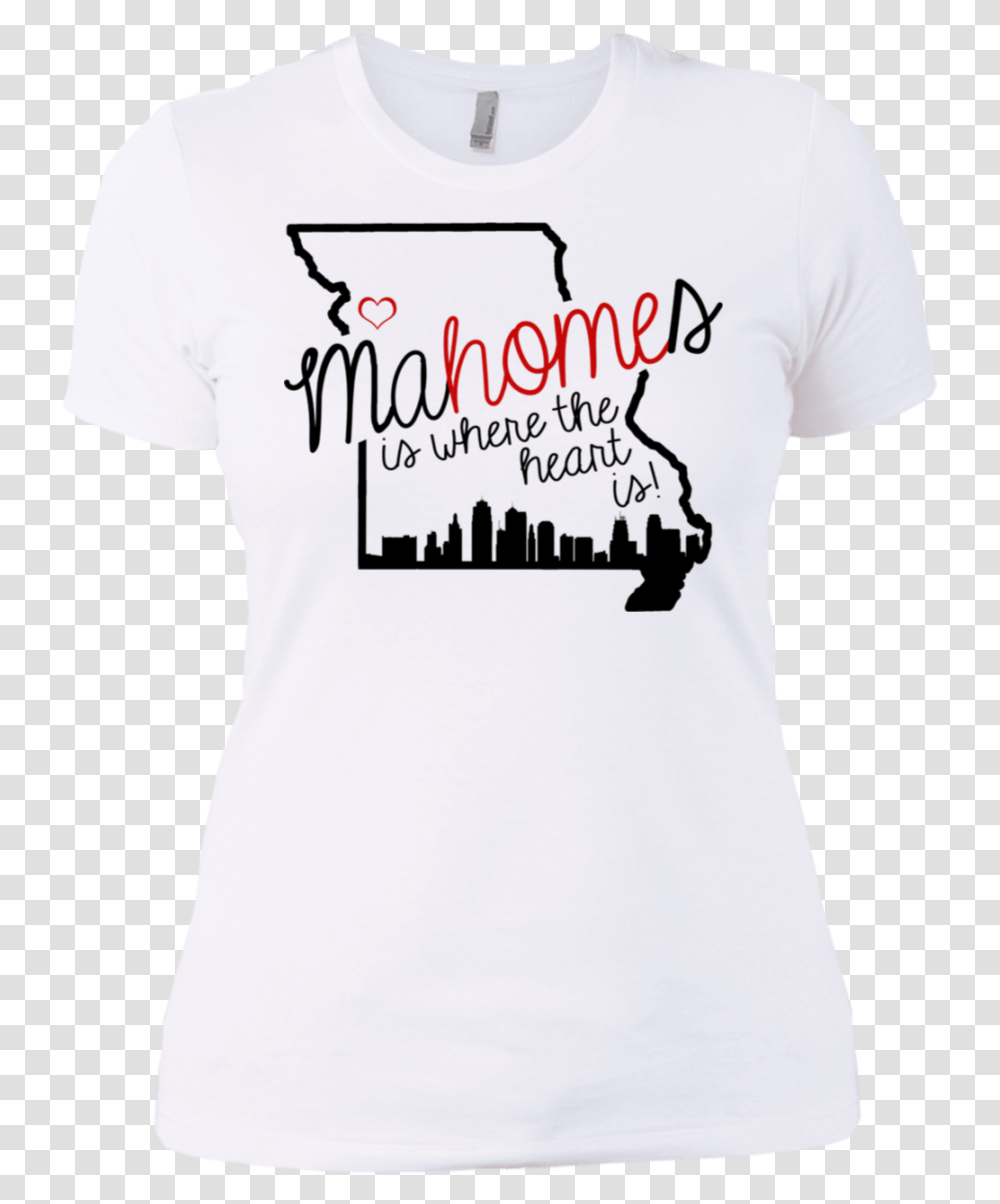 Kansas City Chiefs Mahomes Is Where The Heart Is Shirt T Shirt, Apparel, T-Shirt, Sleeve Transparent Png