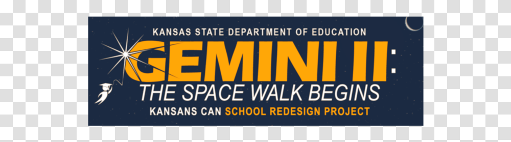 Kansas State Department Of Education Gemini Ii Printing, Word, Outdoors, Transportation Transparent Png