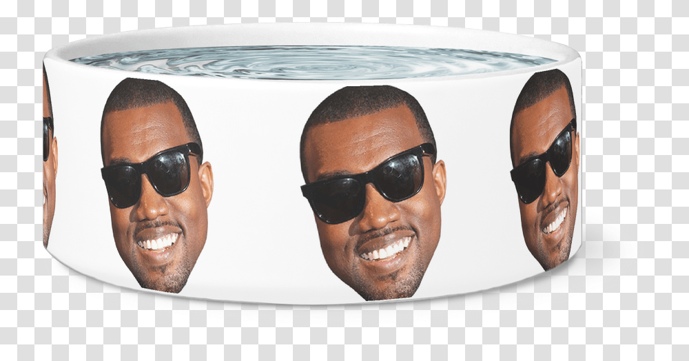 Kanye Face Dog Bowl Kanye West Sunglasses, Accessories, Head, Person, Goggles Transparent Png