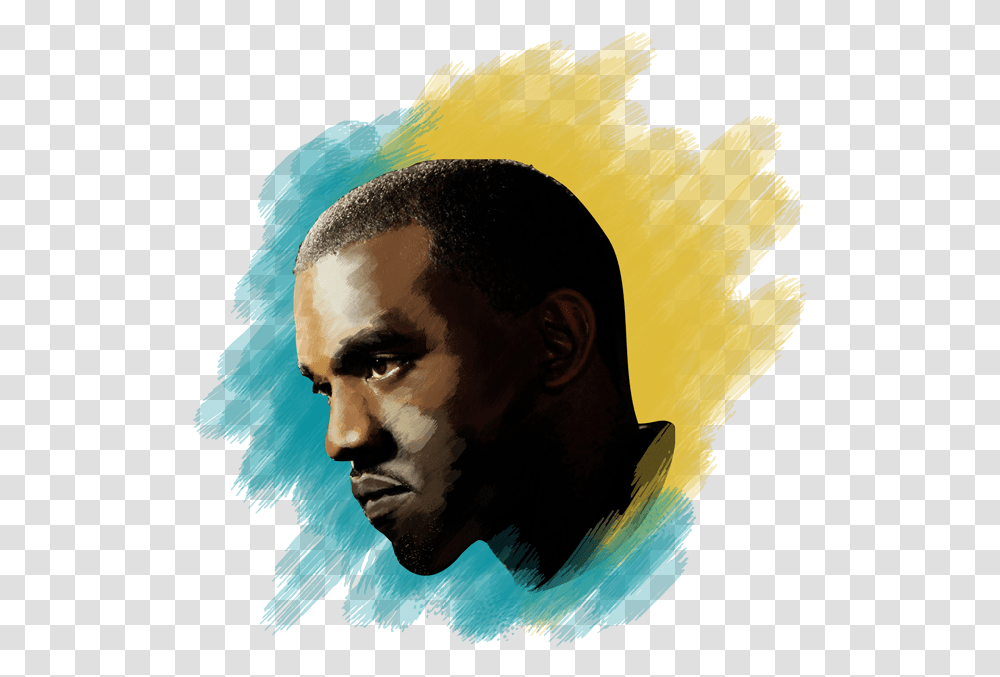 Kanye Illustration, Person, Head Transparent Png