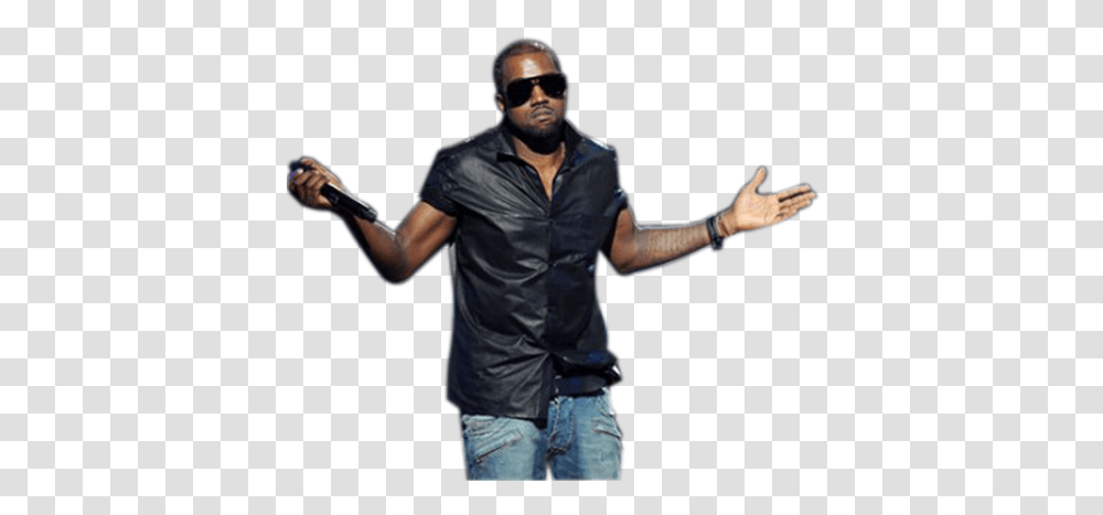 Kanye Shrug, Person, Microphone, Man Transparent Png