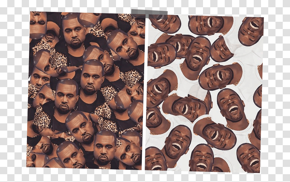 Kanye West Emojis Kimoji Iphone Wallapper, Face, Person, Human, Collage Transparent Png