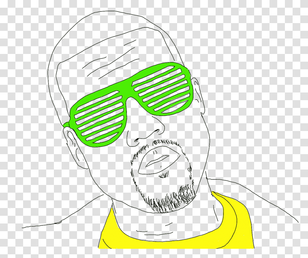 Kanye West, Glasses, Accessories, Goggles, Sunglasses Transparent Png