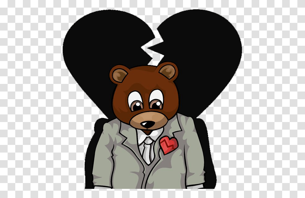 Kanye West Heartless Bear, Face, Mascot, Mammal Transparent Png