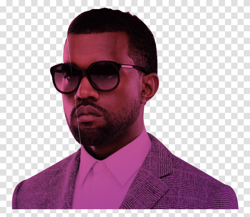 Kanye West, Person, Face, Sunglasses, Accessories Transparent Png