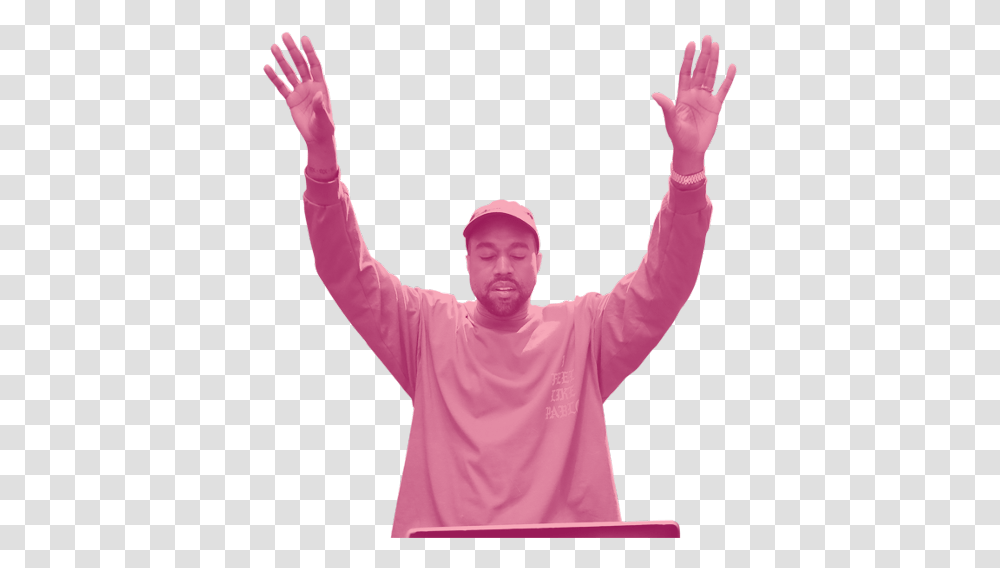 Kanye Yeezy Pinkaesthetic Freetoedit Life Of Pablo Stickers, Sleeve, Long Sleeve, Person Transparent Png