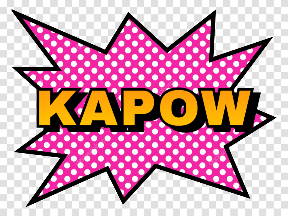 Kapow Popart Freetoedit Sticker By First Name Last Tags Pow, Texture, Polka Dot, Leisure Activities, Lighting Transparent Png