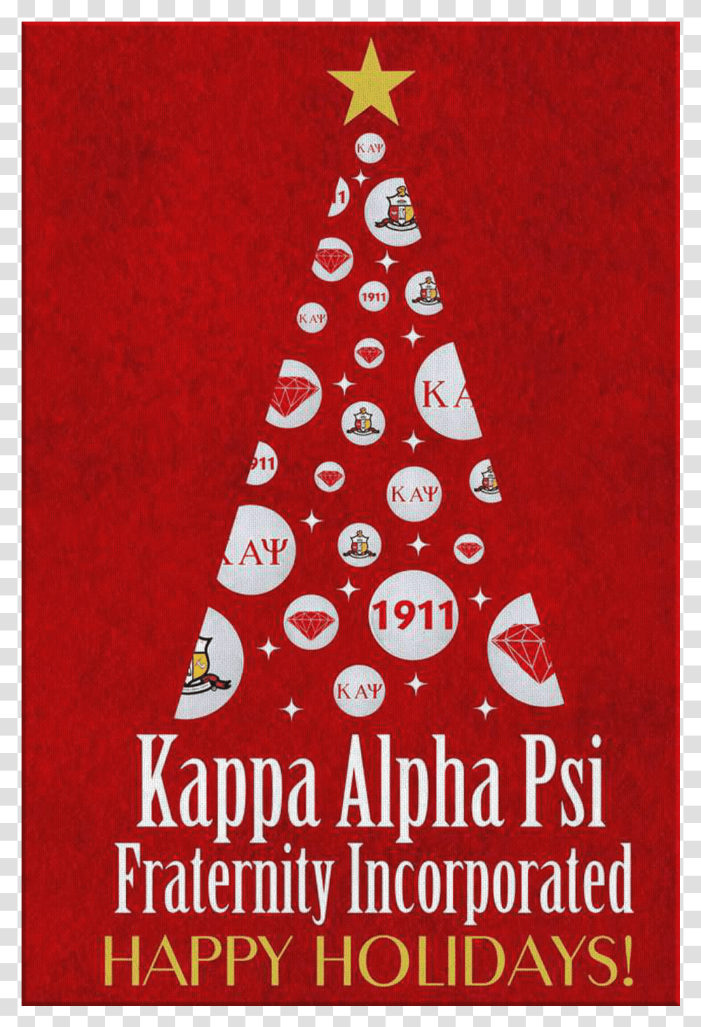 Kappa Alpha Psi Christmas Wall Canvas Delta Sigma Theta Christmas, Poster, Advertisement, Apparel Transparent Png