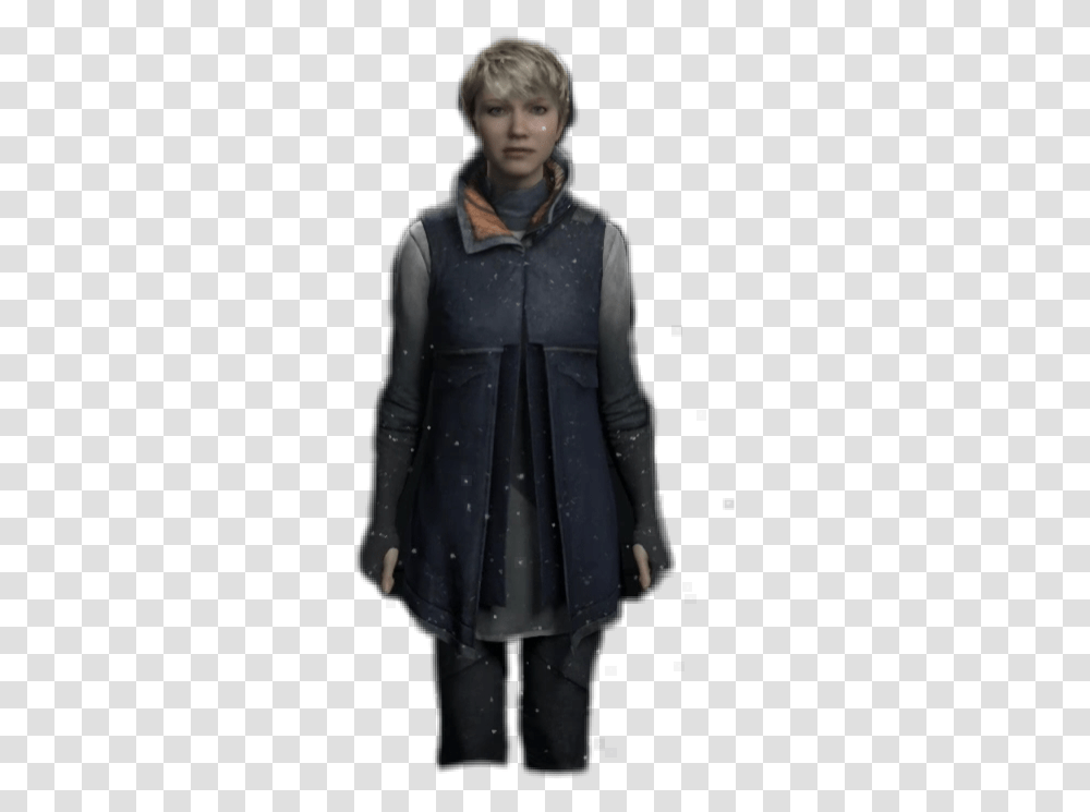 Kara Detroit Dbh Detroitbecomehumankara Detroitbecomehu Overcoat, Clothing, Sleeve, Long Sleeve, Person Transparent Png