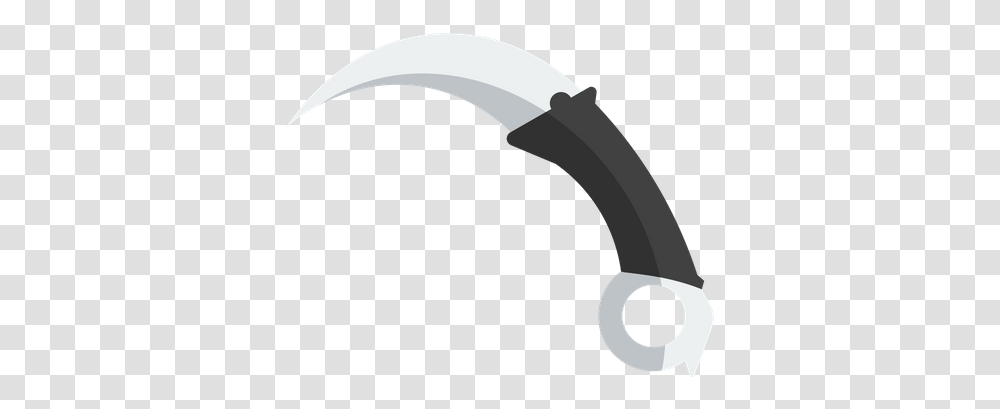 Karambit Knife Icon Of Flat Style Illustration, Tool Transparent Png