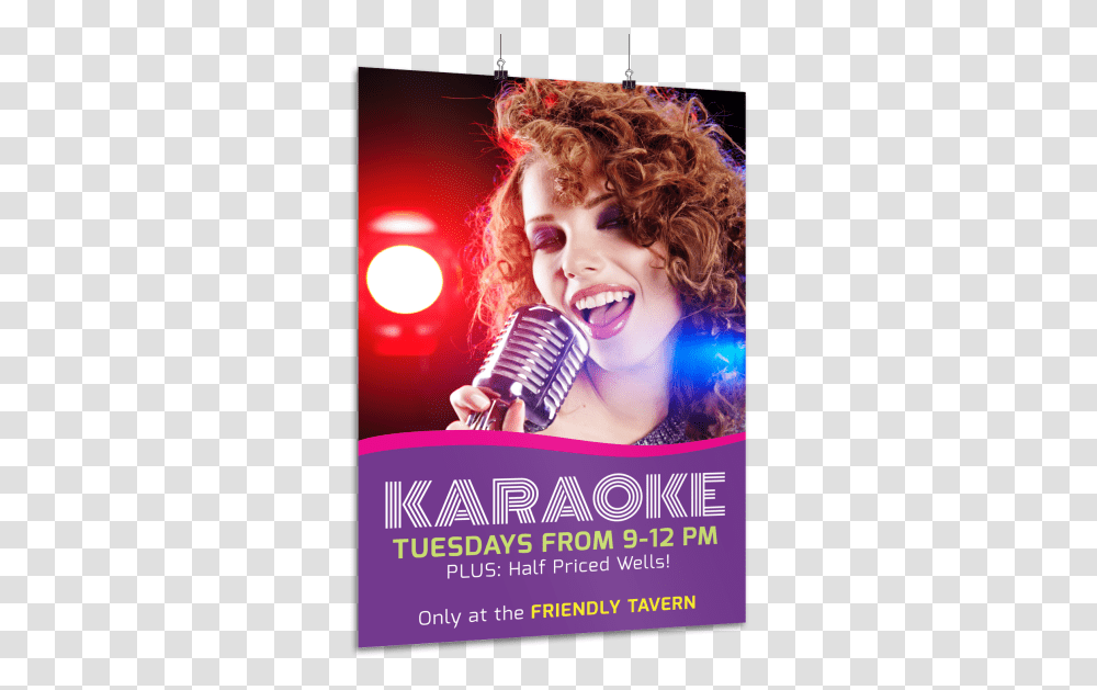 Karaoke Bar Poster Template Preview Flyer, Advertisement, Paper, Leisure Activities, Person Transparent Png