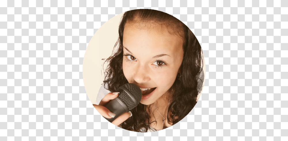 Karaoke Dj North East Sing Girl Beautiful, Face, Person, Microphone, Electrical Device Transparent Png