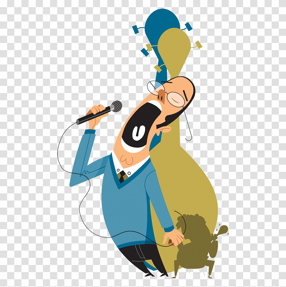 Karaoke, Microphone, Face, Performer Transparent Png