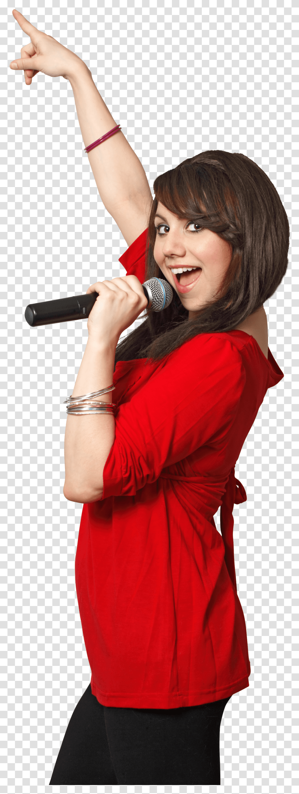 Karaoke Singer With Microphone, Person, Electrical Device, Leisure Activities Transparent Png