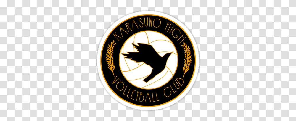 Karasuno Logo Sticker Haikyuu, Symbol, Trademark, Emblem, Clock Tower Transparent Png