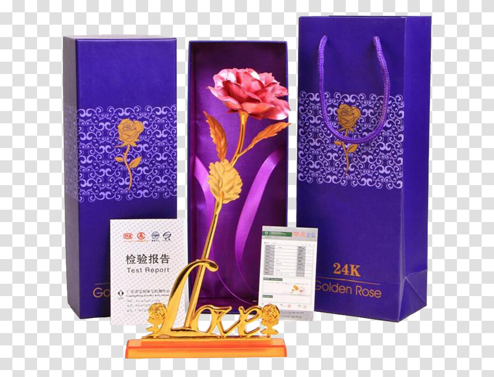 Karat Gold Purple Rose Download, Bottle, Flare, Light Transparent Png